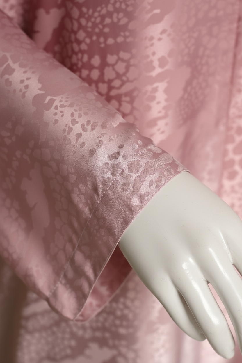 Self-Print Tye n Dye Abaya by Mawaahib – Romantic Silk, premium dual-shade design