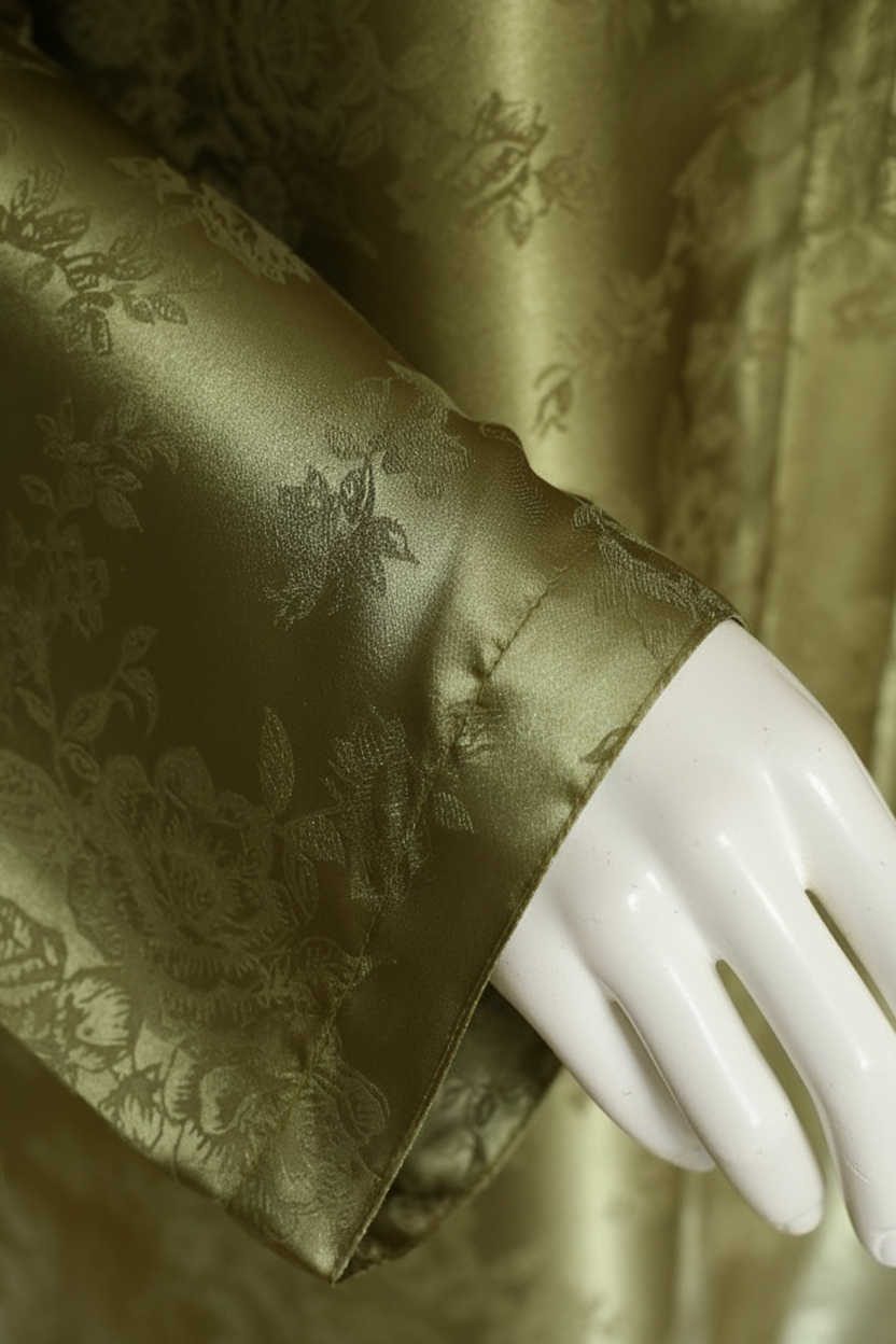 Self-Print Tye n Dye Abaya by Mawaahib – Romantic Silk, premium dual-shade design