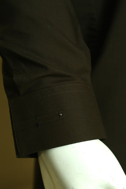 Mehndi Shalwar Qameez by Mawaahib – Sherwani collar, detailed patti work, wash n wear fabric