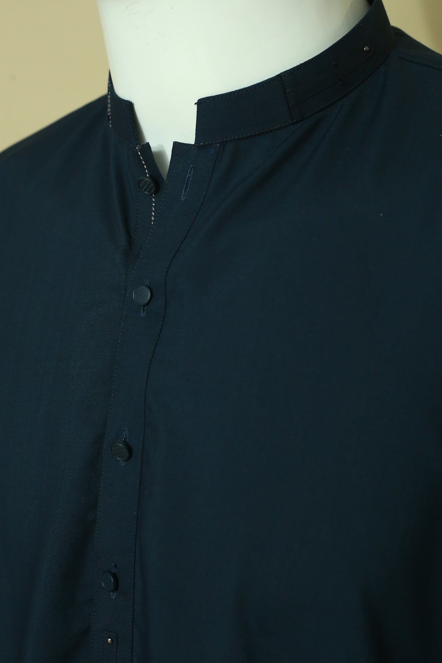 Green Shalwar Qameez by Mawaahib – Premium wash n wear fabric, sherwani collar, patti work, cuff sleeves