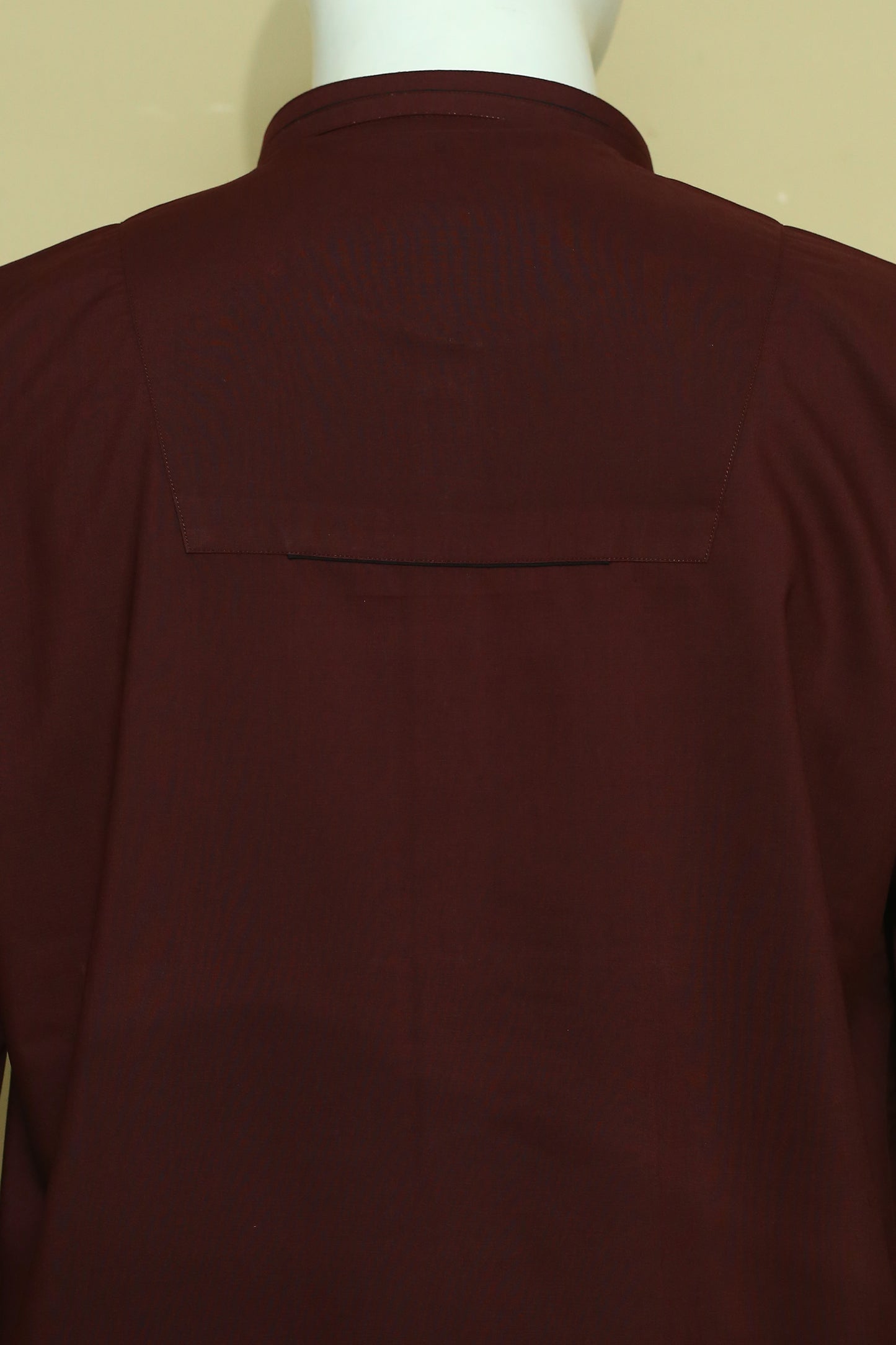 Maroon Shalwar Qameez by Mawaahib – Wash n wear fabric, sherwani collar, cuff sleeves