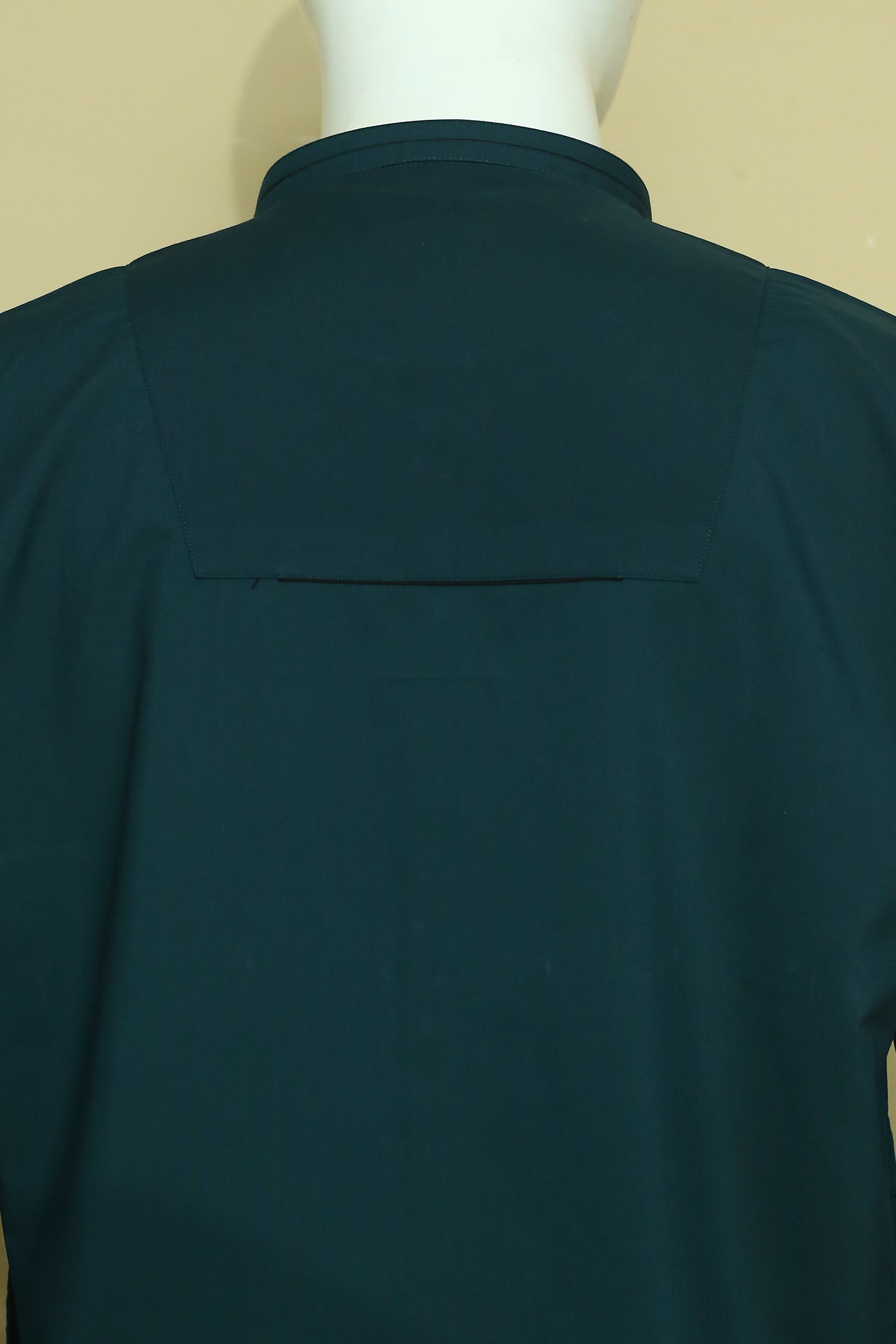 Premium Green Shalwar Qameez with sherwani-style collar and patti work. Soft, breathable wash n wear fabric perfect for daily and event wear.